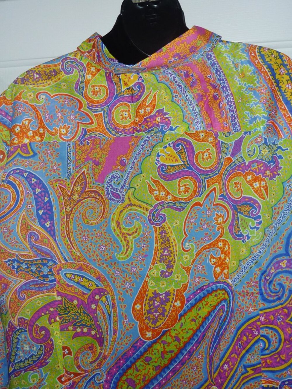 Mint! Lauren Ralph Lauren Polo Ladies Button Down Paisley Blouse 3X - Picture 6 of 6
